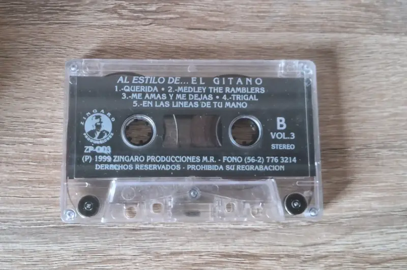 Cassette Al Estilo De... El Gitano Vol. 3 Zingaro - 2