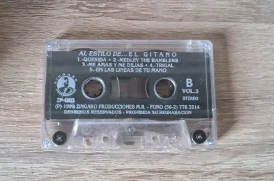Cassette Al Estilo De... El Gitano Vol. 3 Zingaro - miniatura 2