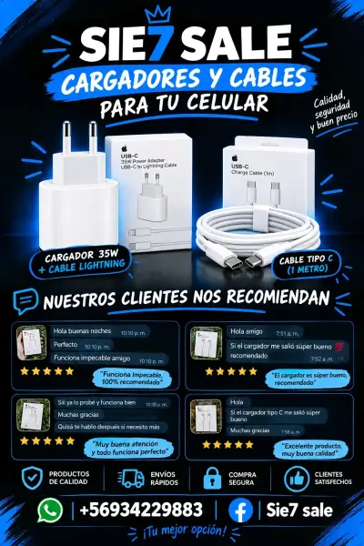 Cargador USB-C 35W con Cable Lightning - miniatura 2