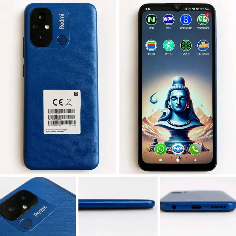Smartphone Redmi azul con 128GB de almacenamiento - 3
