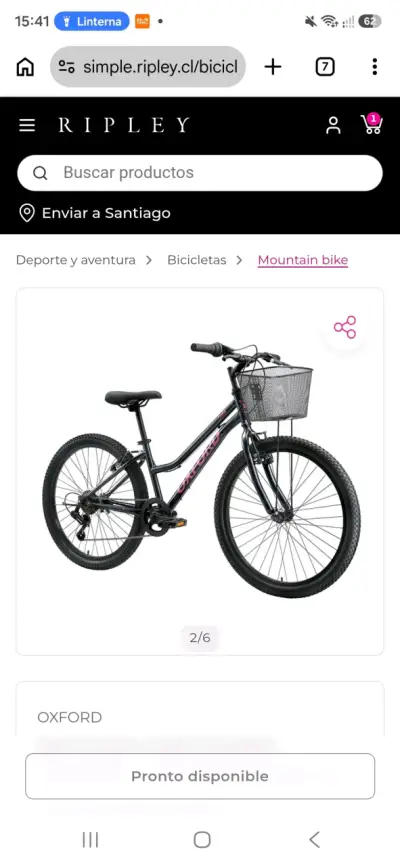 Bicicleta MTB Infantil Oxford Luna Negra Aro 24 - miniatura 2