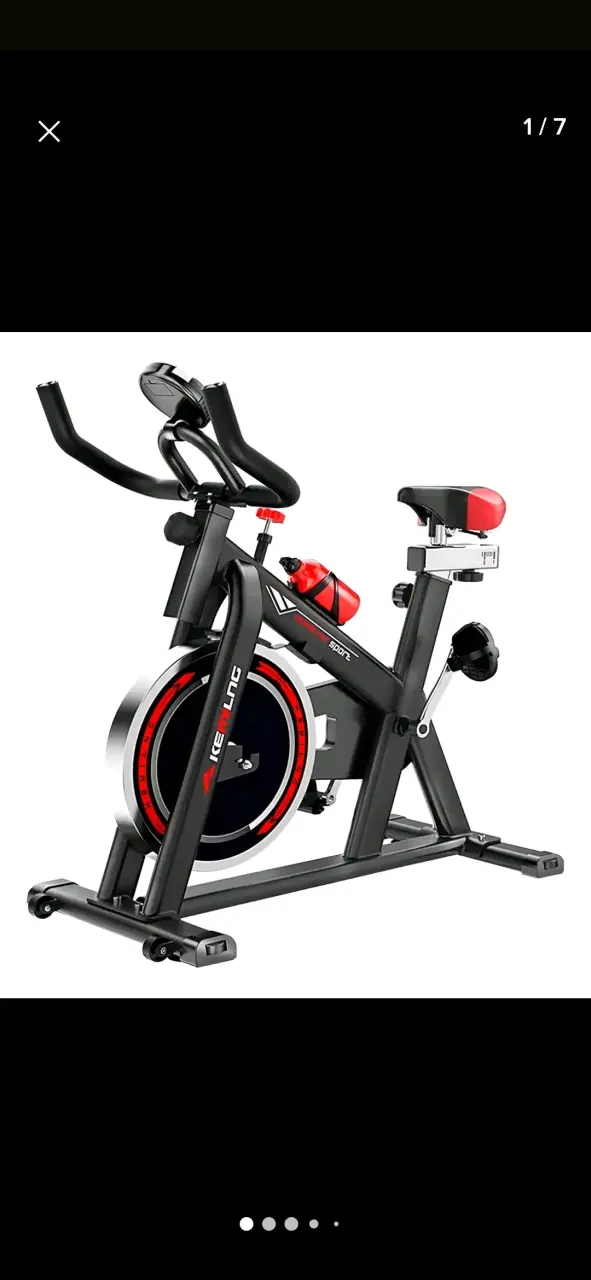 Bicicleta estática de spinning Kemling con ajuste de asiento