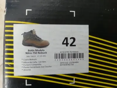 Botines de seguridad Treck Nitro 750 Nobuck talla 42 - miniatura 2