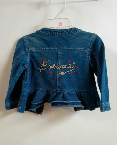Chaqueta de mezclilla para bebé 12-18 meses - miniatura 2