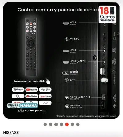 Televisor Hisense 75 pulgadas 4K UHD - miniatura 5
