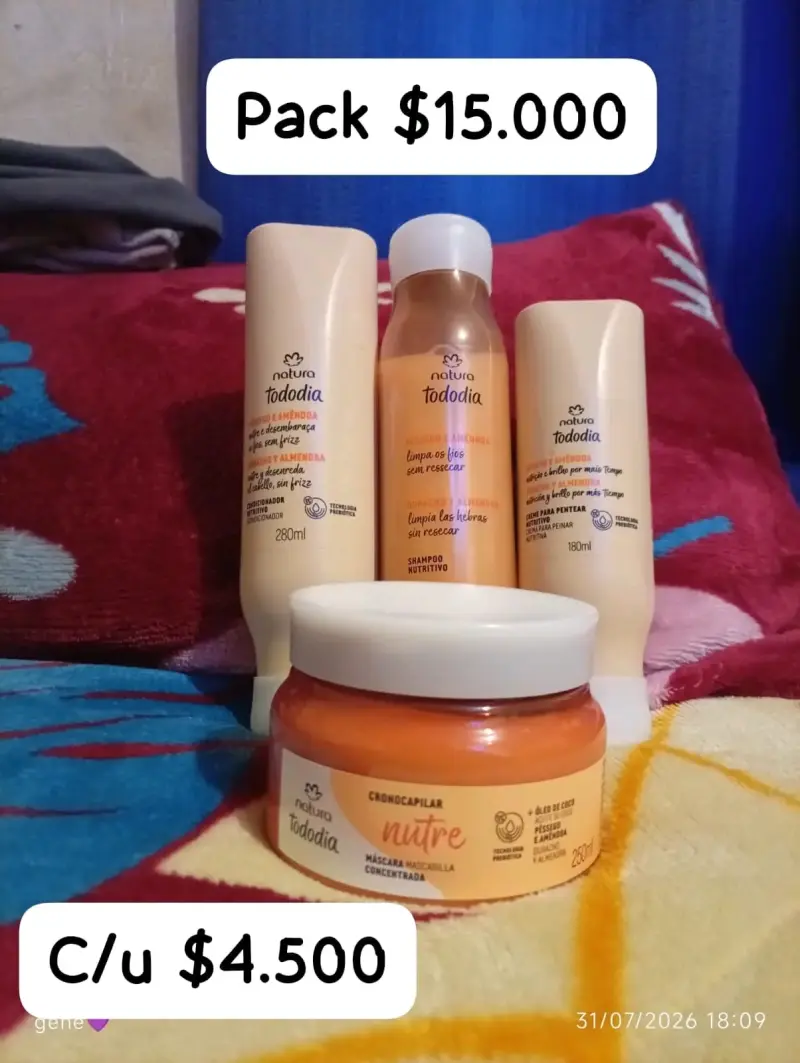 Pack de cuidado capilar Natura Tododia