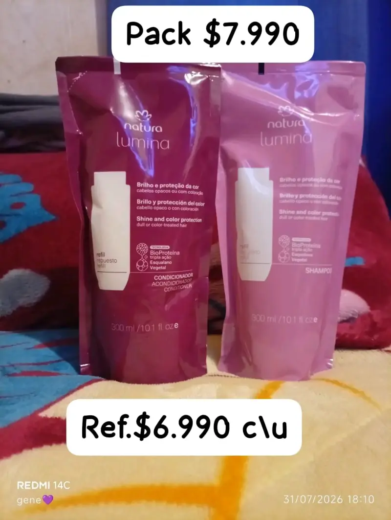 Pack de Shampoo y Acondicionador Natura Lumina