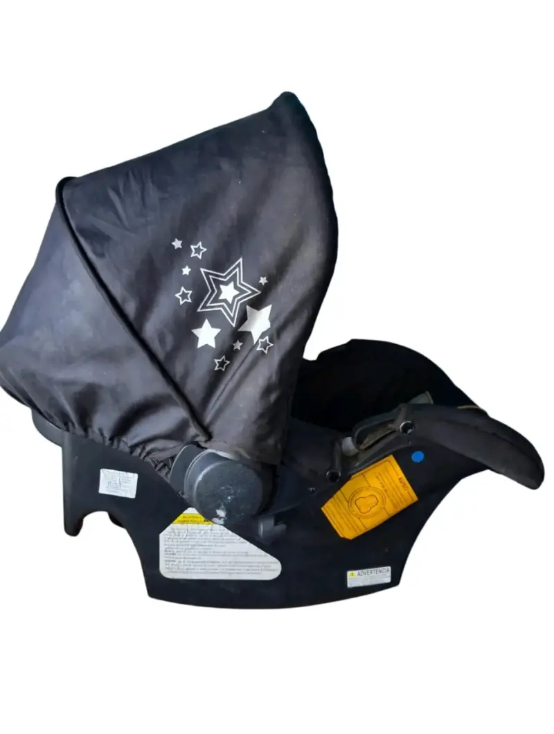 Silla de Auto Bebesit Negra con Estrellas - 2