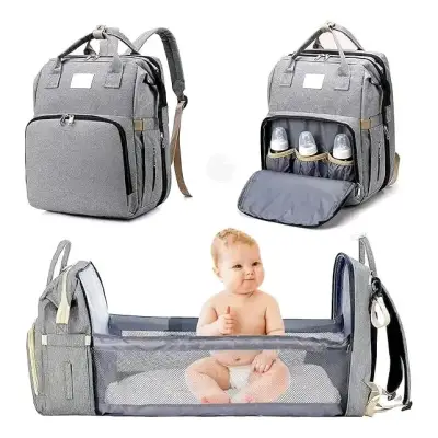 Mochila multifuncional para bebé con cuna portátil - miniatura 1