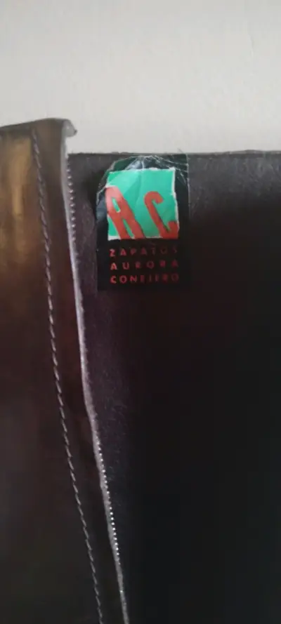 Botas de cuero marrón para mujer con tacón - miniatura 5