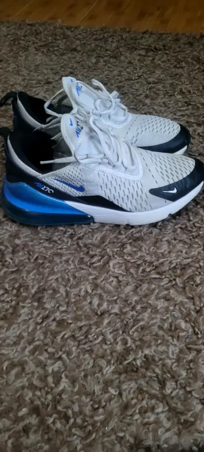 Zapatillas deportivas Nike Air 270 blancas y azules - miniatura 1