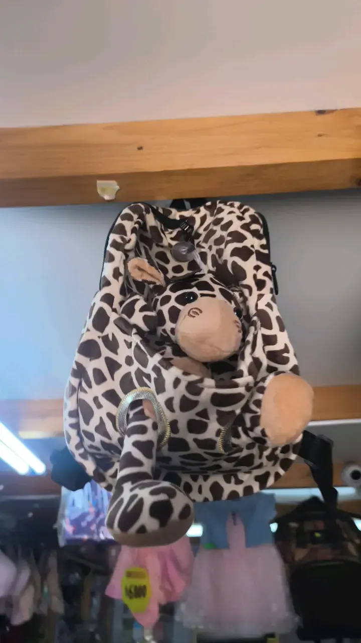 Mochila infantil con diseño de jirafa