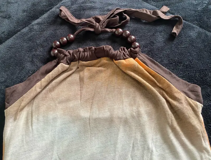 Vestido playero sin mangas con diseño degradado - 2