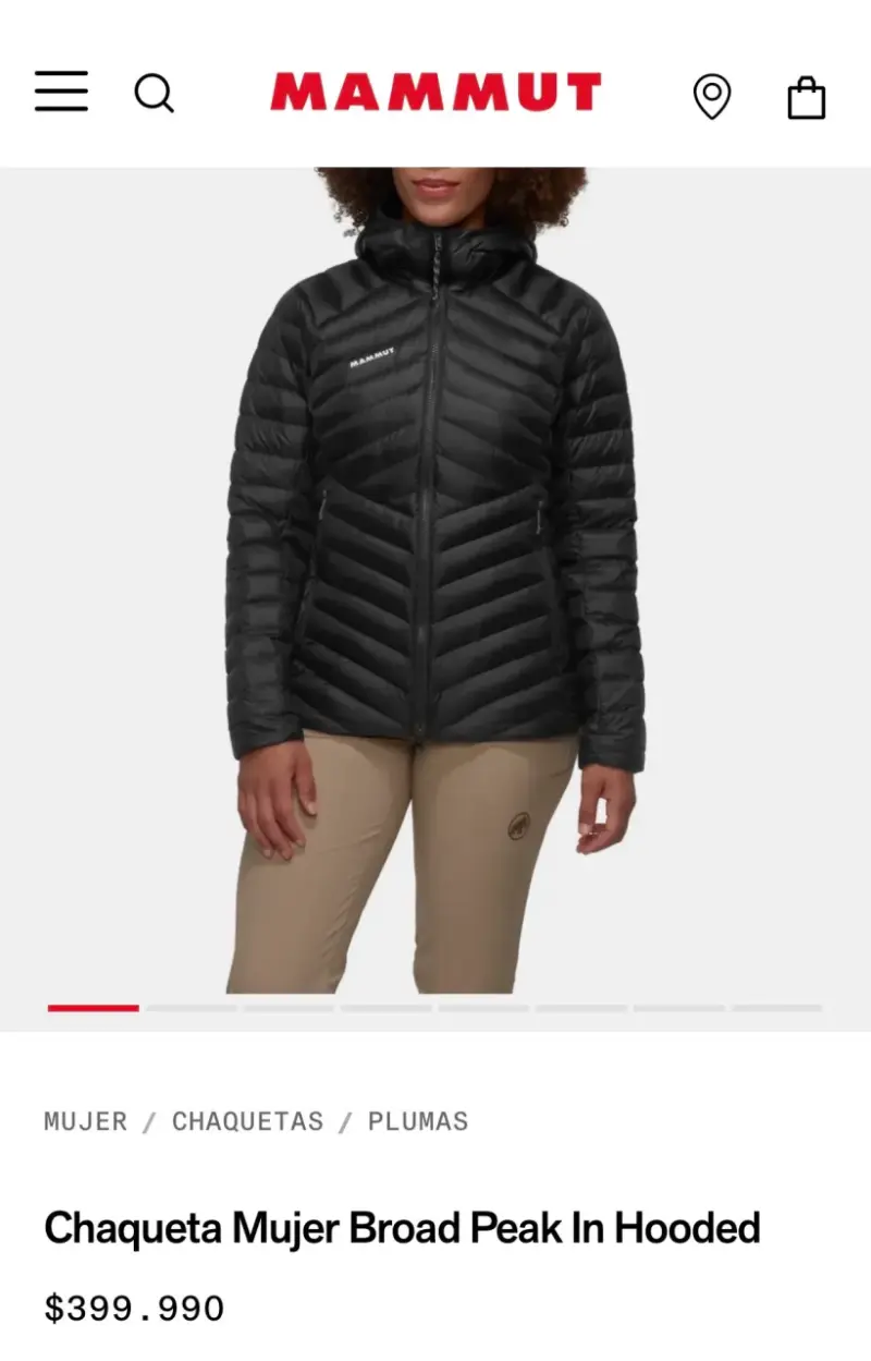 Chaqueta de plumas negra Mammut para hombre - 5