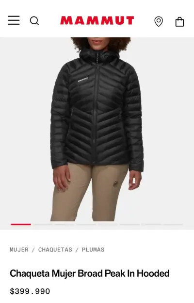 Chaqueta de plumas negra Mammut para hombre - miniatura 5