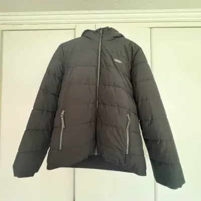 Chaqueta acolchada negra Fiorucci con capucha - miniatura 2
