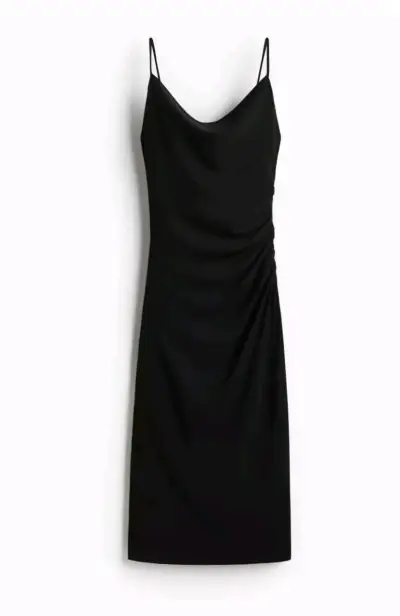 Vestido negro elegante H&M talla L - miniatura 1