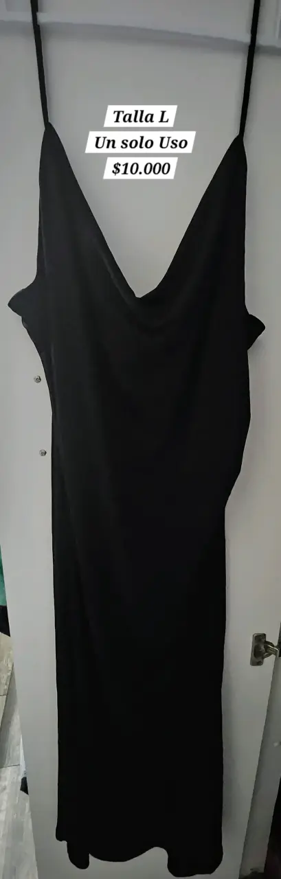 Vestido negro elegante H&M talla L - 2