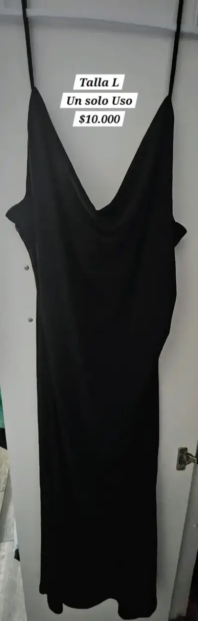 Vestido negro elegante H&M talla L - miniatura 2
