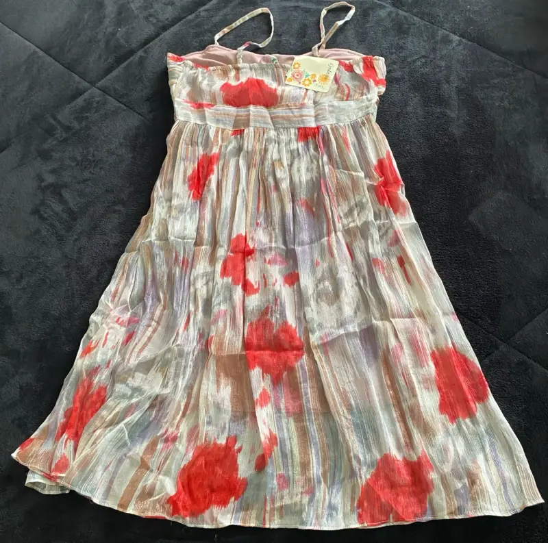 Vestido largo estampado floral multicolor - 1