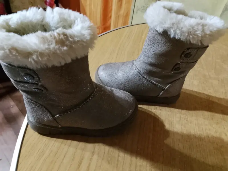 Botas de invierno para niña con forro de piel sintética - 2