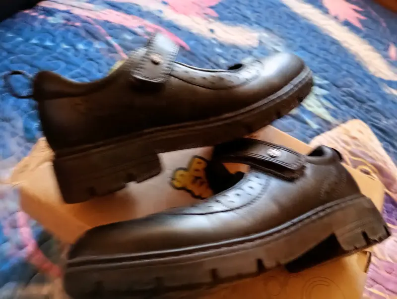 Zapatos escolares negros para niña talla 32 - 3