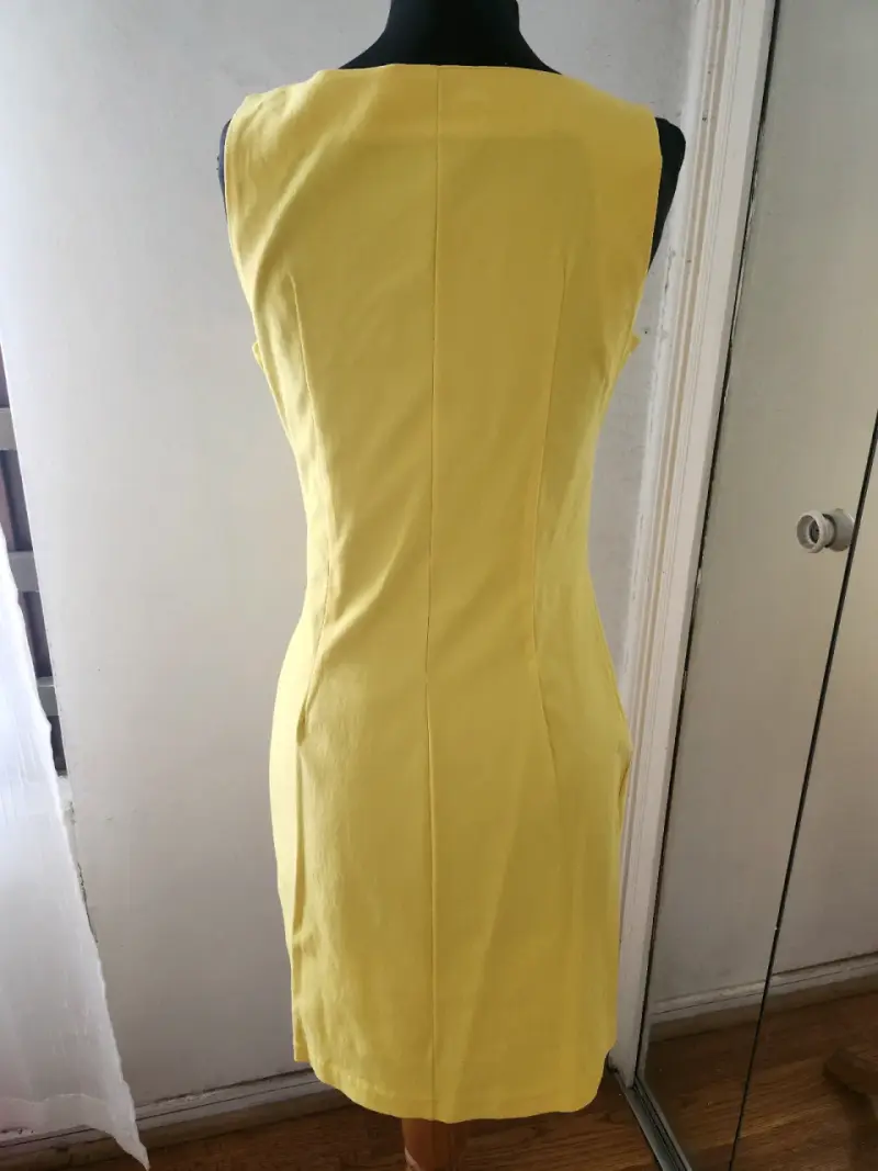 Vestido amarillo sin mangas Bellissima - 2