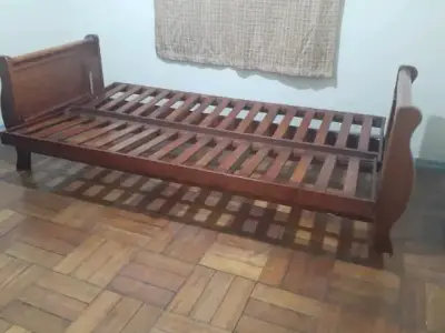 Sofá cama de madera tipo cama cuja - miniatura 4