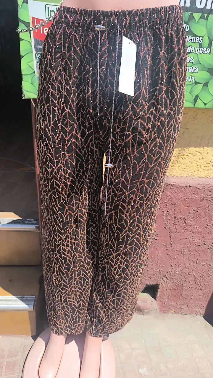 Pantalones estampados de mujer cómodos