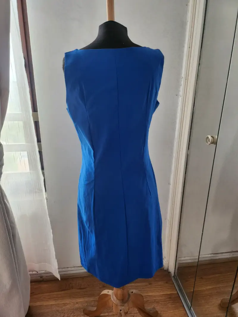 Vestido azul sin mangas Bellísima - 3