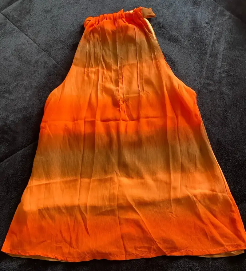 Polera sin mangas naranja degradado - 1