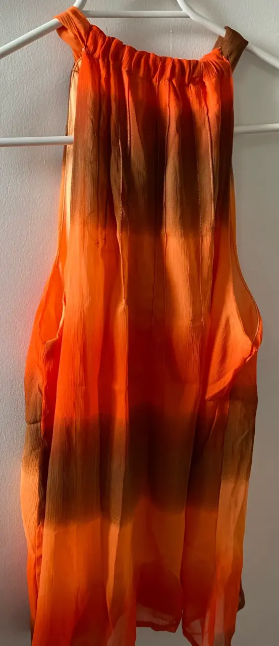 Polera sin mangas naranja degradado - 3