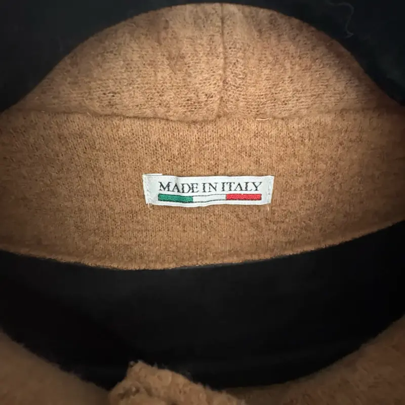Abrigo de lana camel para mujer - 2