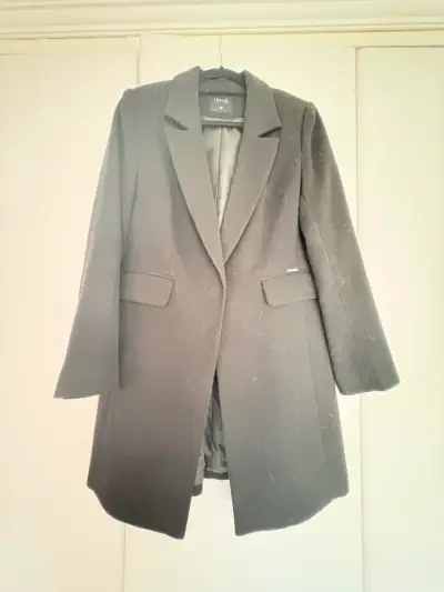 Abrigo negro elegante para mujer Lio-Lio talla 38 - miniatura 1