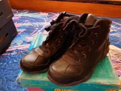 Botines de cuero negro para niña talla 34 - miniatura 3