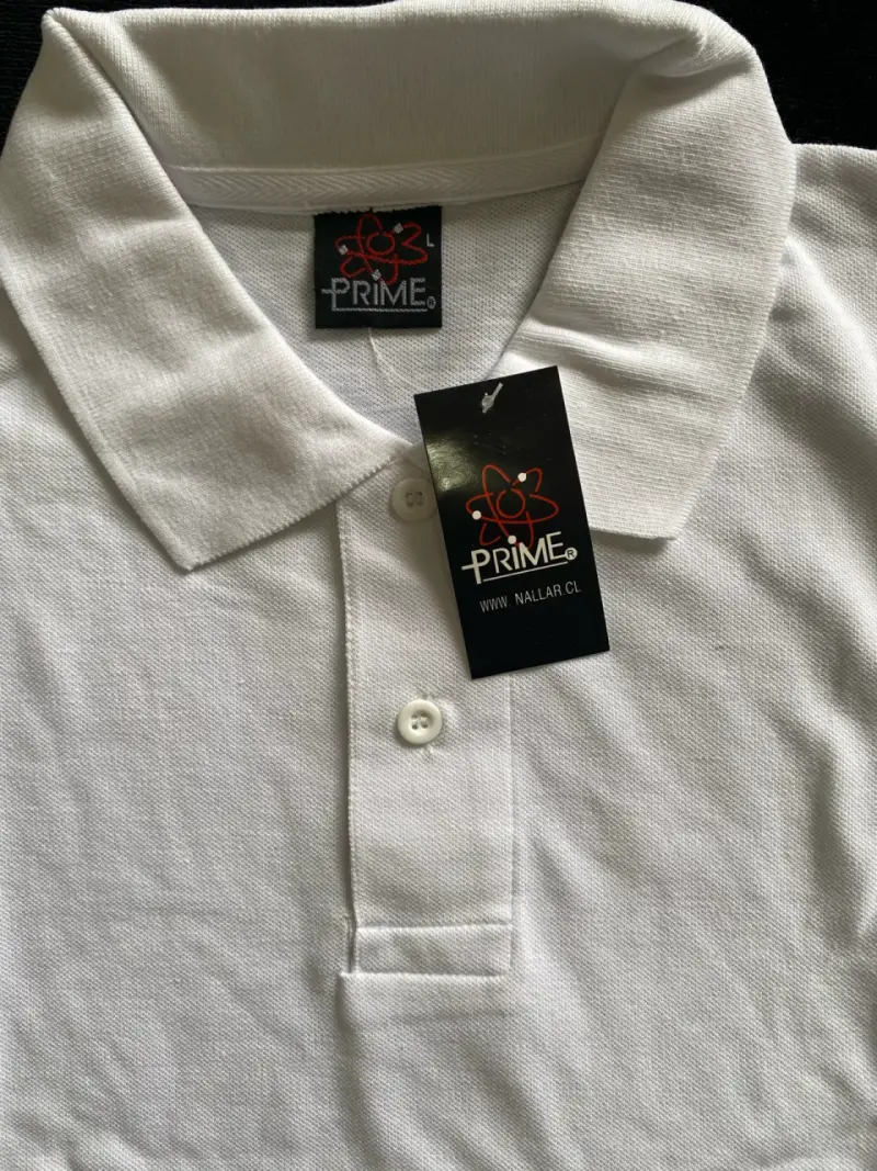 Polera Polo Blanca Prime para Hombre - 2