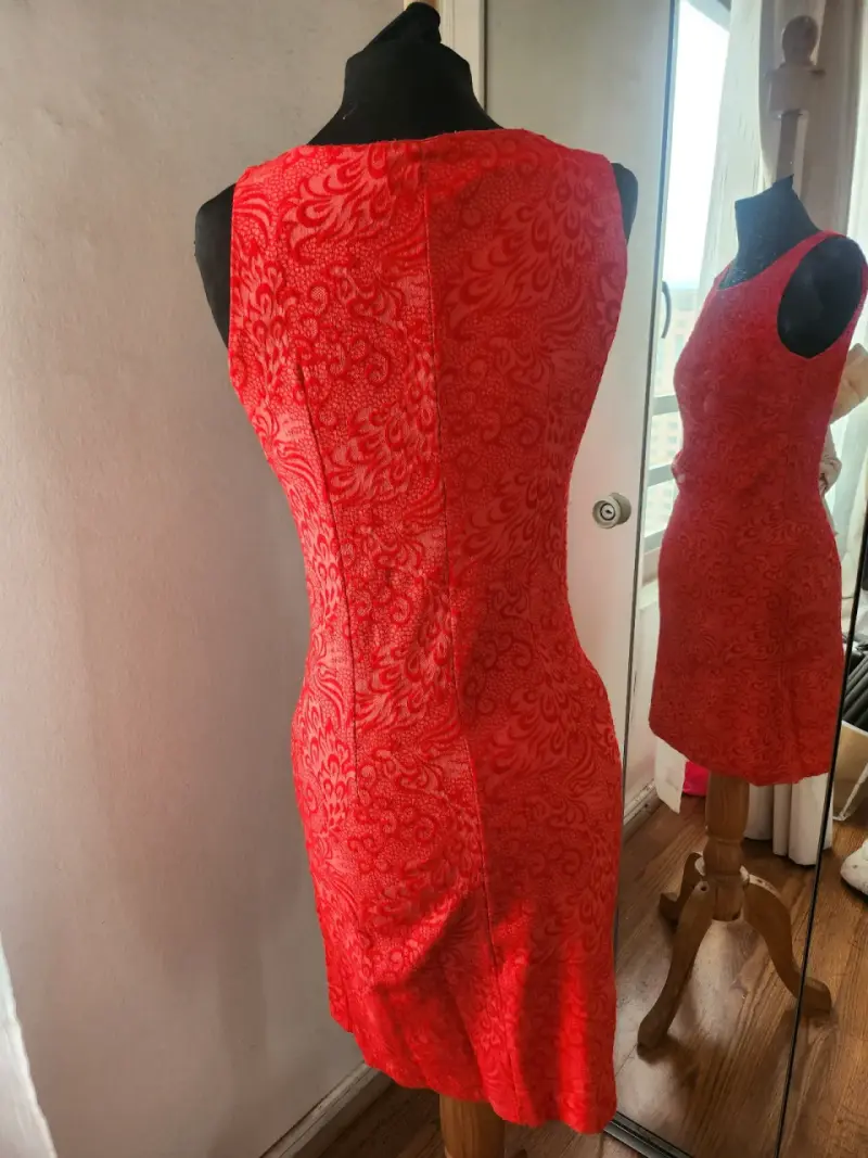 Vestido rojo sin mangas Bellisima Santiago - 2