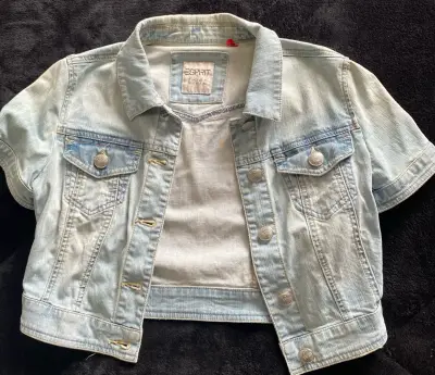 Chaqueta de mezclilla corta Esprit para mujer - miniatura 1