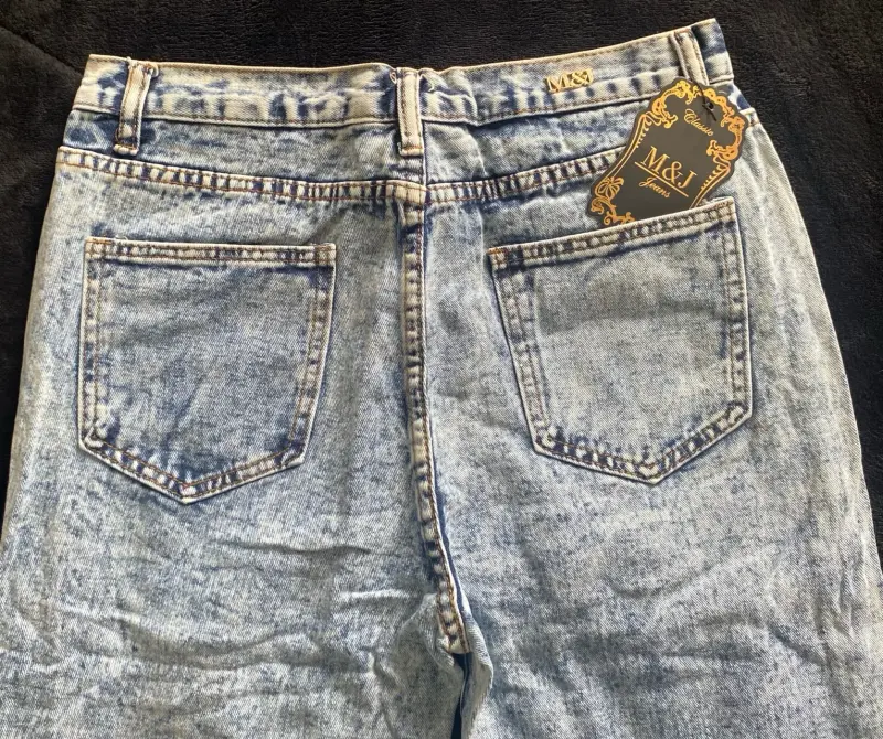 Jeans de mezclilla desgastados M&I para mujer - 3