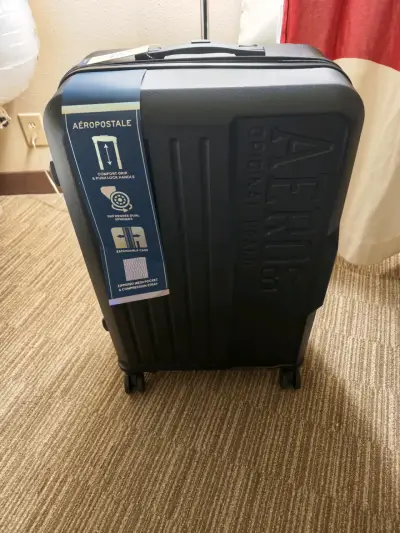 Maleta Aeropostale negra con ruedas giratorias - miniatura 1