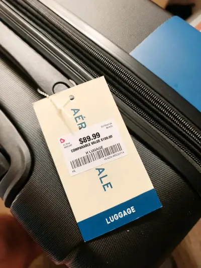 Maleta Aeropostale negra con ruedas giratorias - miniatura 2