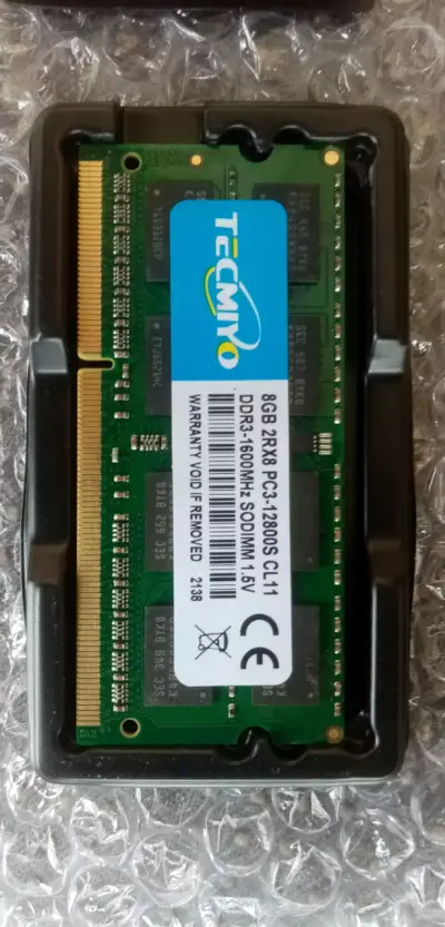 Memoria RAM 8GB DDR3 Tecmiyo para Laptop - miniatura 1