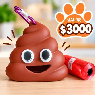 Dispensador de bolsas para mascotas con diseño divertido - miniatura 1