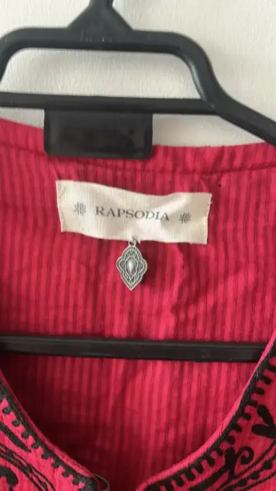 Chaqueta bordada roja Rapsodia - miniatura 2