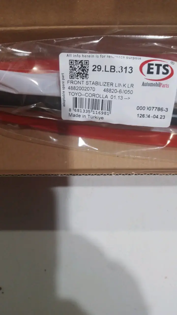 Barra estabilizadora delantera ETS para Toyota Corolla - 2