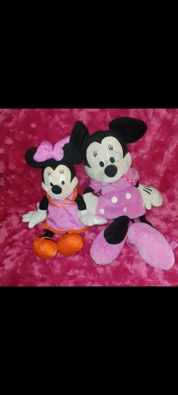 Peluches Minnie Mouse en vestido rosa