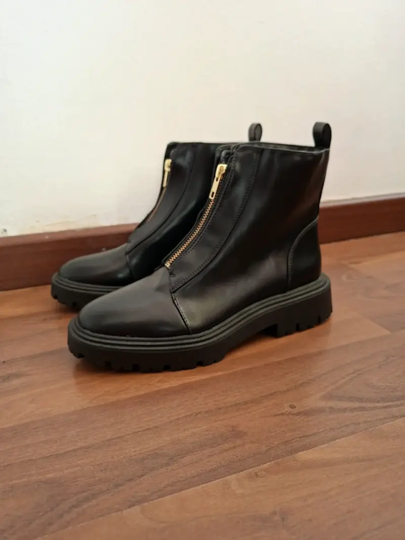 Botines de cuero negros 37 - 4