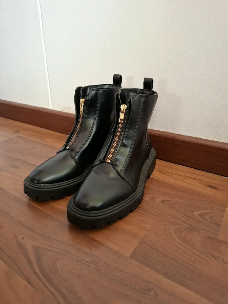 Botines de cuero negros 37 - 5