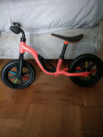 Bicicleta de equilibrio infantil naranja - miniatura 2