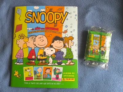 Álbum de stickers Snoopy + 20 Sobres Orig Panini - miniatura 1
